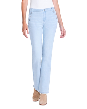 Nic + Zoe Sailor High Waist Bootcut Jeans In Air