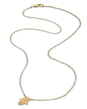 Jennifer Zeuner Faith Diamond Pendant Necklace in 14K Gold Plated Sterling Silver, 15