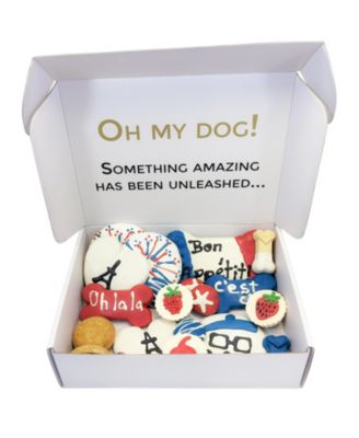 French Themed Dog Treats Gift Box