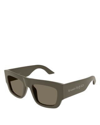 McQueen Bold Squared Sunglasses, 53mm