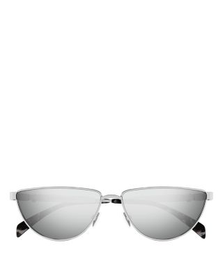 Floating Skull Metal Cat Eye Sunglasses, 60mm