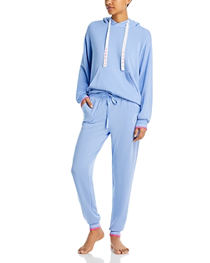 Pj Salvage Choose Happy Fleece Pajamas Set In Peri
