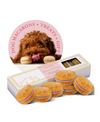 Strawberry Dog Macarons, 6 Count