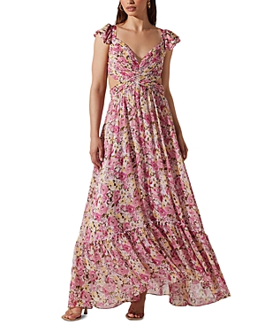Shop Astr The Label Primrose Dress In Pink Multi