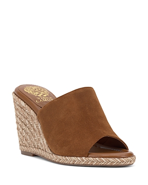 Vince Camuto Fayla Wedge Sandal In Brown