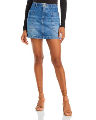 FRAME - Cargo Pocket Denim Mini Skirt