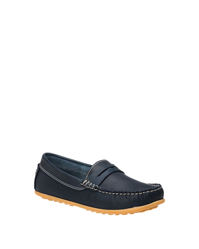 Elephantito Boys' Jp Moccasin - Toddler, Big Kid In Blue