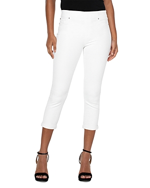Shop Liverpool Los Angeles Chloe Cropped Skinny Jeans In Bright White