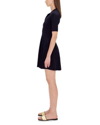 Patricia Rib Knit Polo Mini Dress