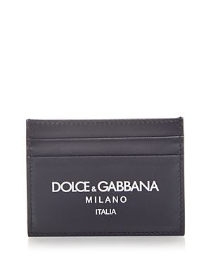 Shop Dolce & Gabbana Leather Card Case In Blue