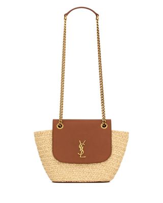 SAINT LAURENT - Mini Panier Handbag in Raffia