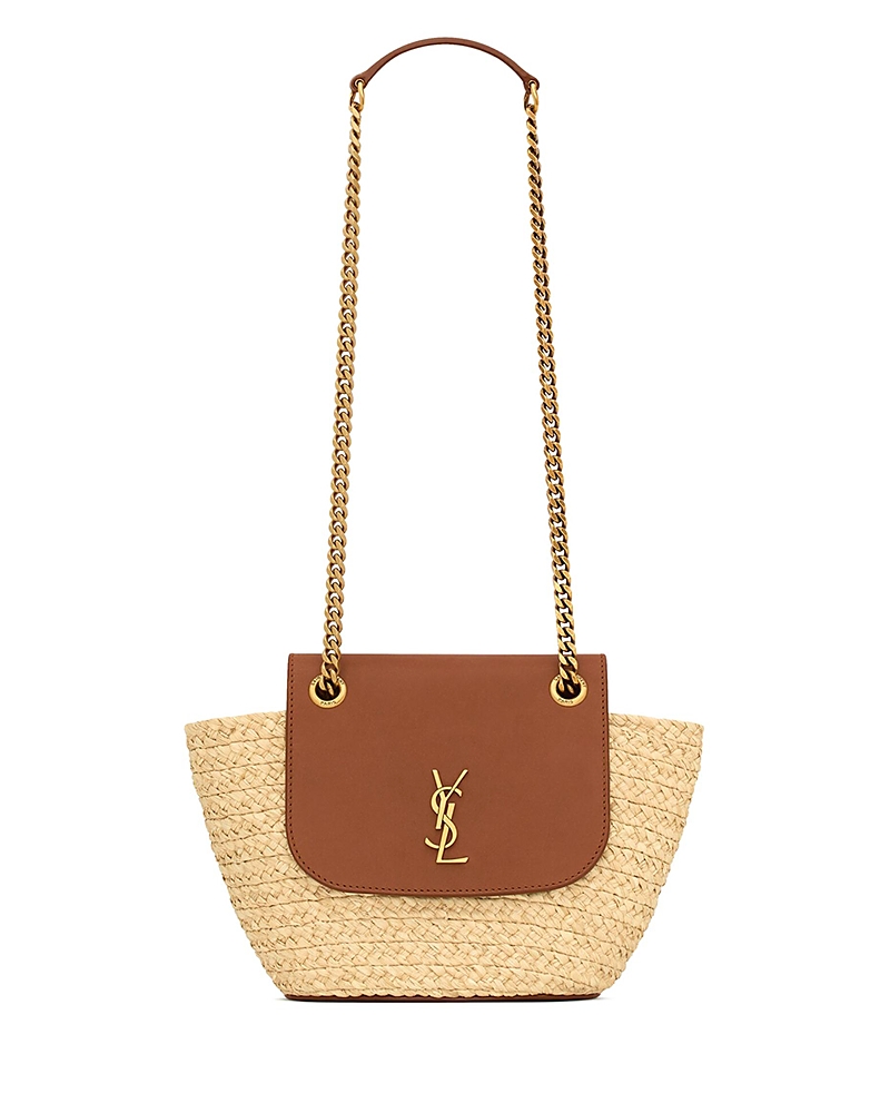 Saint Laurent Mini Panier Handbag in Raffia