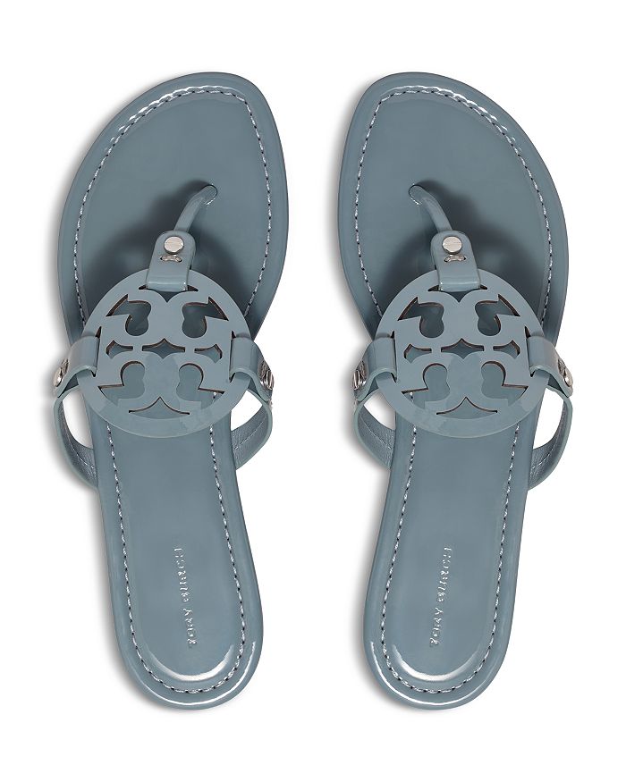 Shop Tory Burch Women's Miller Thong Sandals In Rainwater
