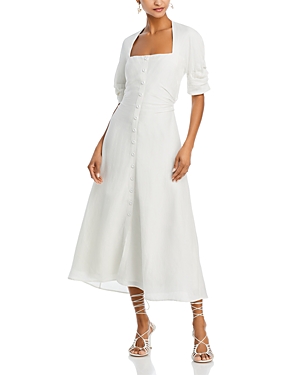 Shop Cult Gaia Karissa Midi Dress In Off White