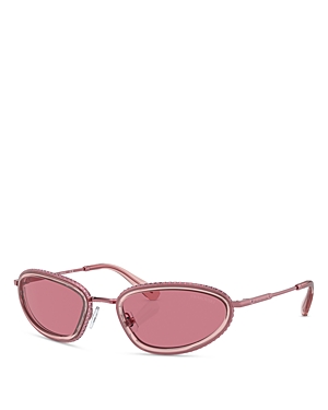 Swarovski Oval Sunglasses, 55mm