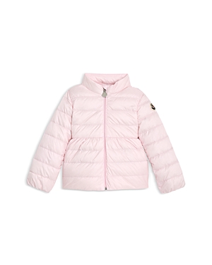 Shop Moncler Girls' Joelle Down Puffer Jacket - Baby In Pastel Pin