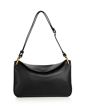 Shop Madewell Soft Lid Shoulder Bag In True Black