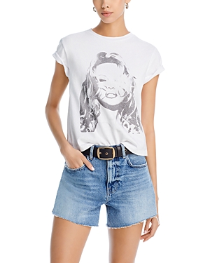Shop Re/done & Pamela Anderson Classic Tee In Optic White