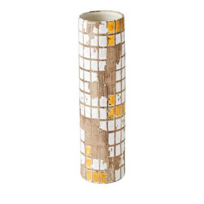 Global Views Golden Mosaic Vase, Small