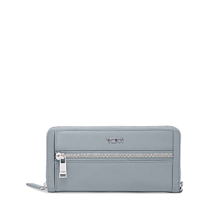 Shop Tumi Voyageur Zip Around Continental Wallet In Halogen Blue