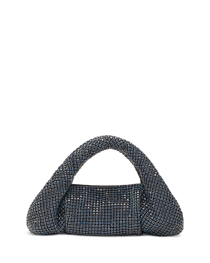 Stuart Weitzman The Moda Shine Mini Tote In Denim