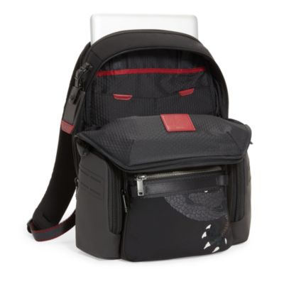 tumi backpack black and red Alpha Bravo Esports Pro Large  Luggage Pros resistant pocket for a water bottle or umbrella Tumi backpack- special edition Ducati
