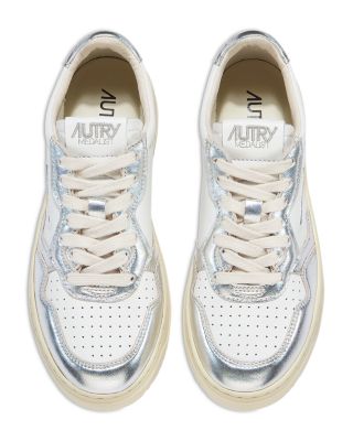 スニーカー AUTRY AULWLS04 Sneakers Medalist low-top woman's Autry Medalist Low Sneakers In White Leather