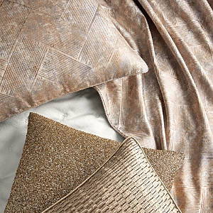 Shop Hudson Park Collection Linear Sandstone Euro Sham - 100% Exclusive In Gold