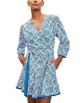 VELVET BY GRAHAM & SPENCER Women's Lyuda Abstract Printed Satin Dress,  Navy, X-Small at  Women's Clothing store