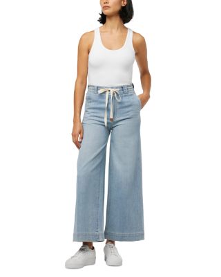 The Addison High Rise Cropped Wide Leg Jeans in Admiration