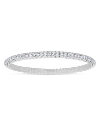 ZYDO - 18K White Gold Stretch Diamond Bracelet
