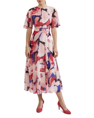 HOBBS LONDON - Freya Printed Silk Dress