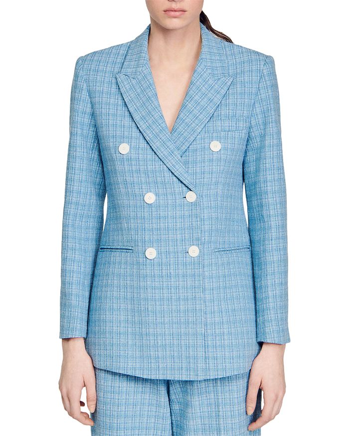 Sandro Nars Double Breasted Blazer | Bloomingdale's