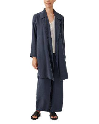 Eileen fisher double hot sale breasted blazer