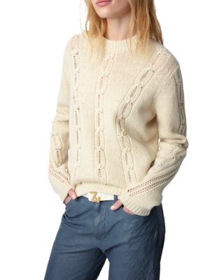 Zadig & Voltaire - Morley Merino Wool Cable Knit Sweater