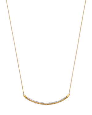 Bloomingdale's Diamond Bar Necklace In 14k Yellow Gold, 0.50 Ct. T.w.