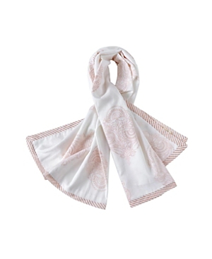 Malabar Baby Unisex Handmade Cotton Blanket - Baby, Little Kid In Pink City (white & Blue)