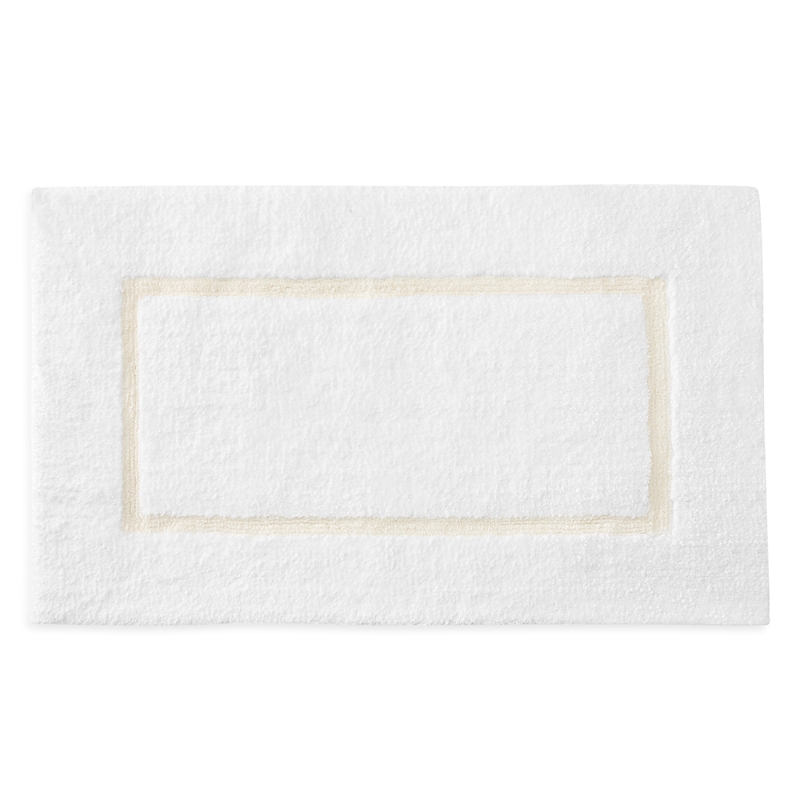 Sferra Lindo Bath Rug, 23" X 59" In White/ivory
