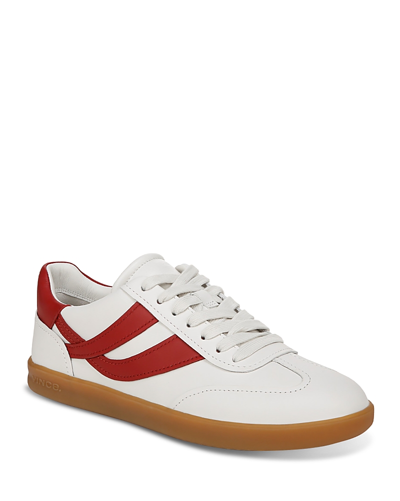 Vince Oasis Sneaker In Chalk/ Red Ruby