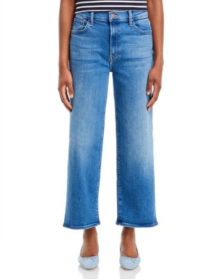 MOTHER The Dodger High Rise Ankle Wide Leg Jeans in Work