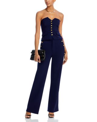 AQUA Strapless Sailor Top &amp; Sailor Pants - Exclusive | Bloomingdale&rsquo;s