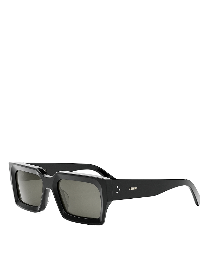 Celine 54mm Rectangular Sunglasses In Black