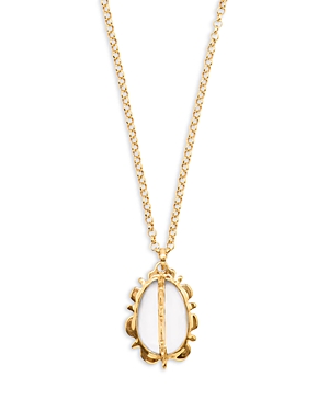Bliss Quartz Pendant Necklace in 18K Gold Plated, 19