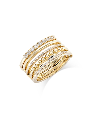 Bloomingdale's Diamond Stackable Ring In 14k Yellow Gold, 0.50 Ct. T. W. In Gold
