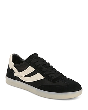 Vince Women's Oasis Ii Moonlight Contrast Low Top Suede & Leather Sneakers In Black