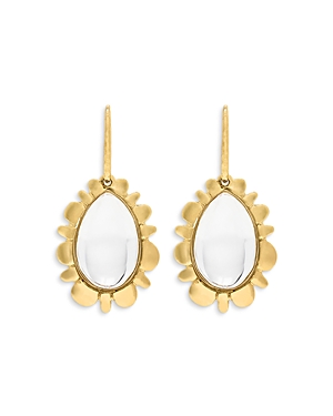 Bliss Quartz Drop Earrings in 18K Gold Plated