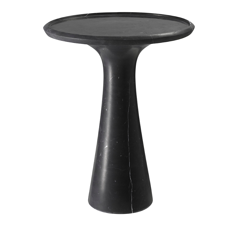 Shop Eichholtz Pompano Low Side Table In Black Marble