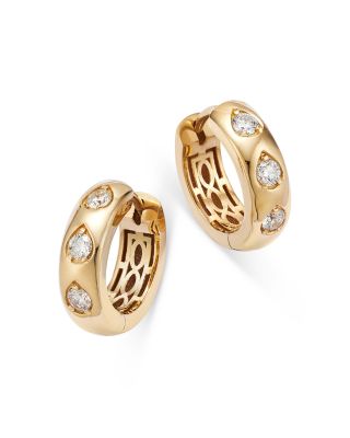 Bloomingdale's Fine Collection Diamond Huggie Hoop Earrings in 14K Yellow Gold, 0.60 ct. t. w.