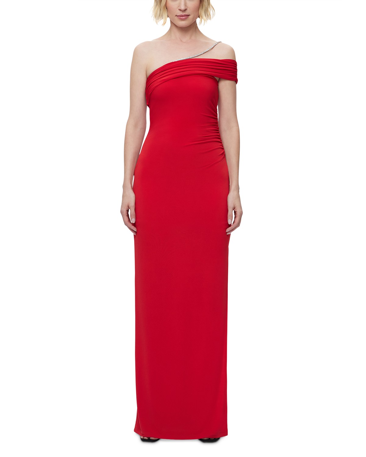 The Olivia Crystal Trim Gown