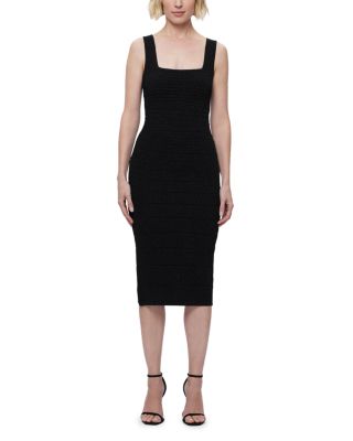 Hervé Léger - The Aubrey Square Neck Midi Dress